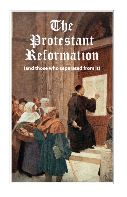 Martin Luther nailing his ninety five theses to the door of the church in wittenburg germany