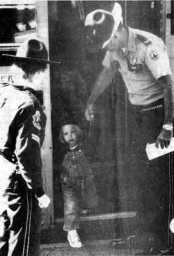 Trooper and child