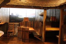 Booths inside